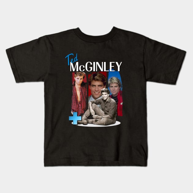 Ted McGinley Kids T-Shirt by David Hurd Designs